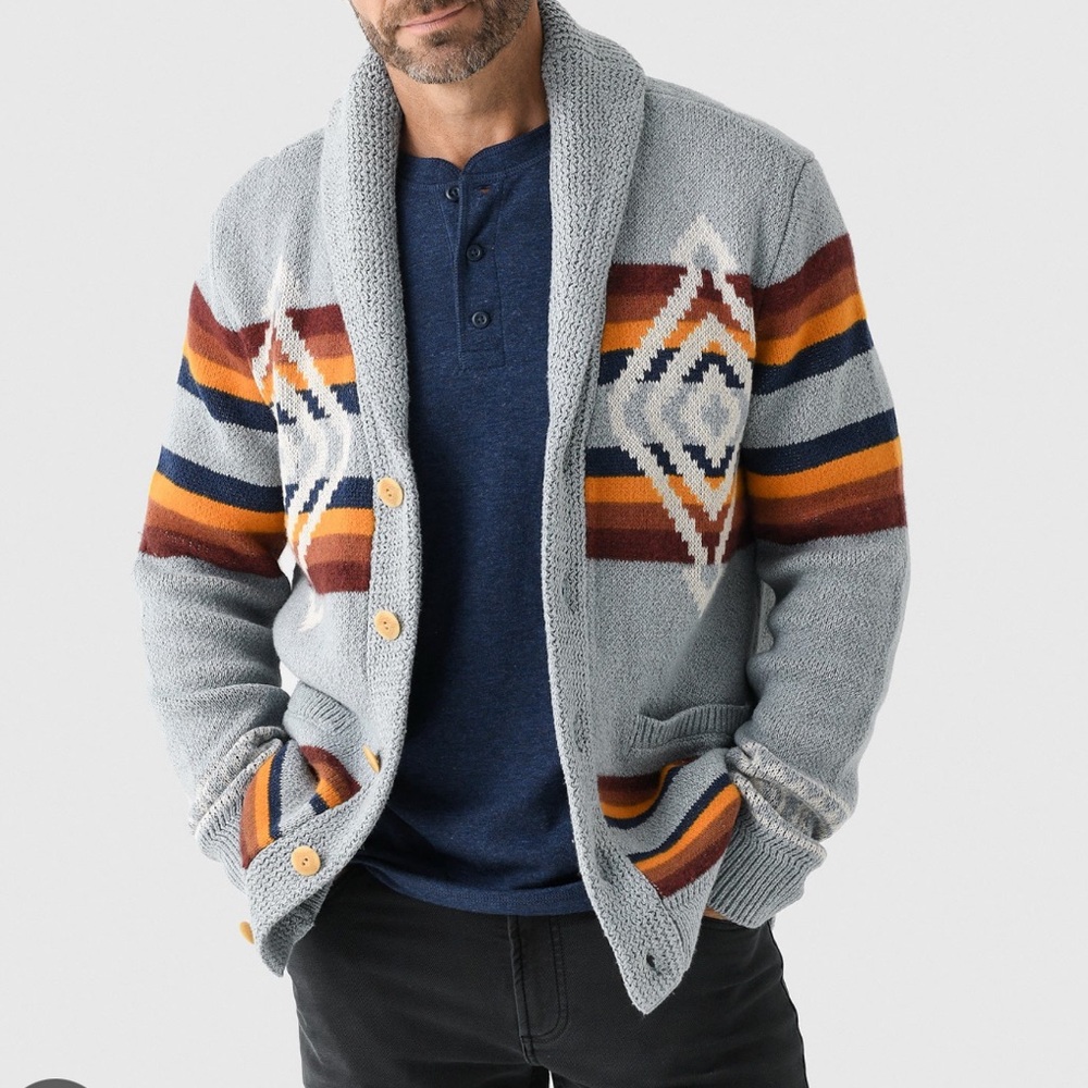 Faherty x Steven Paul Judd cardigan SZ M NEW
